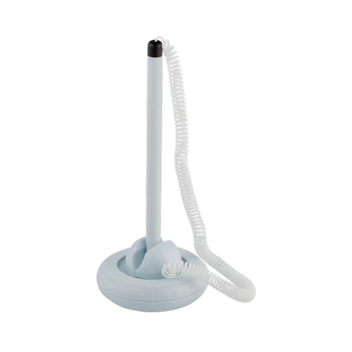 Ручка кулькова на підставці Buromax Синя Білий корпус 0.7 мм (BM.8140-01)